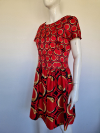 Roberto Cavalli Class designerjurk. Maat 38 Rood