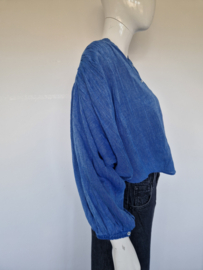 BY-BAR Becky Athia Blouse | Maat S | Sapphire Blue |
