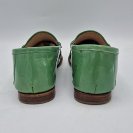 Pertini loafers. Maat 39. Mintgroen/lakleer.