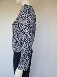 Luisa Cerano jasje. Maat 38, Blauw/wit.