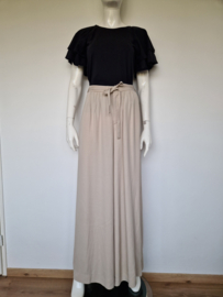 Vanilia Wide Leg Pant – Kit. Maat 40, Licht beige.