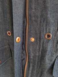 Rainfest Amsterdam denim regenjas. Maat L. Blauw.