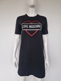 Love Moschino shirt dress. Maat 36, Zwart/print.