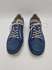 Waldlaufer sneakers. Maat 7.5.  Blauw/leer.