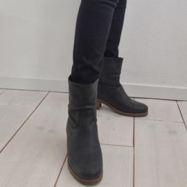 Shabbies laarsjes. Maat 38, Zwart/leer.