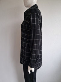 Joline Jolink blouse. Maat S. Zwart/ruit.
