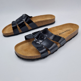 Tamaris slippers. Maat 40, Zwart