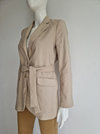 Summum blazer. Maat 34, Zand/linnenmix