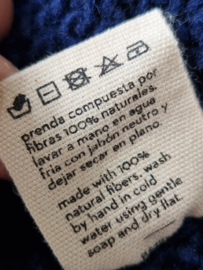 Babaa coltrui no 17, Maat AS. Nachtblauw/wol.