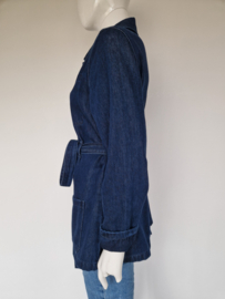 Goldgarn denim jas. Maat L. Blauw.