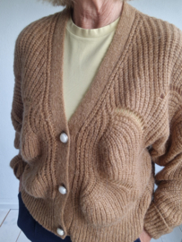 Aaiko mohair cardigan XS camel