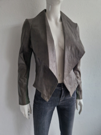 Transmission blazer. Maat 38. Groen/leer.