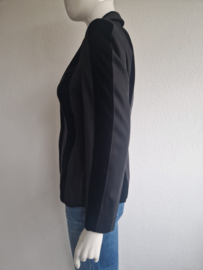 Féraud blazer. Maat 36, Zwart. Velours/zuiver scheerwol.