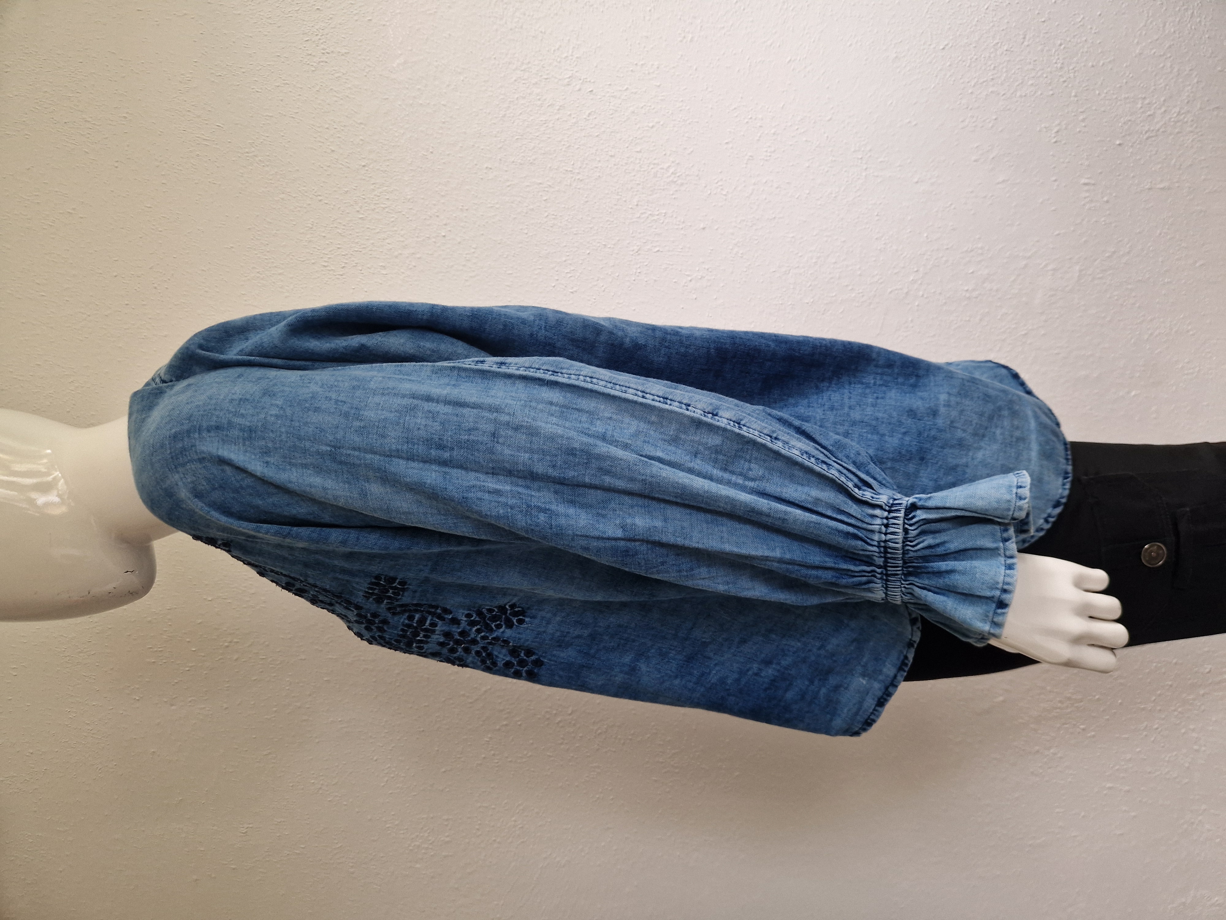 Summum Blue Daze blouse. Maat 42. Blauw.