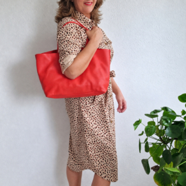 By-Bar Sofia Bag | Poppy Red | Rundleer |