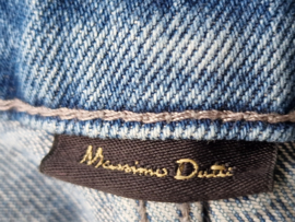 Massimo Dutti lange denim rok met split. Maat 42,