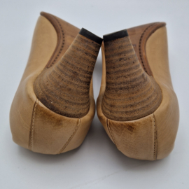 Alberto Fermani leren pumps. Maat 37.5. Camel