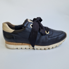 Paul Green zwart leren sneakers. Maat 39,