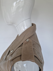 Goosecraft bodywarmer Athena. Mt. M. Beige/leer.