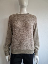 Malene Birger trui Kinno. Maat M. Beige/goud.