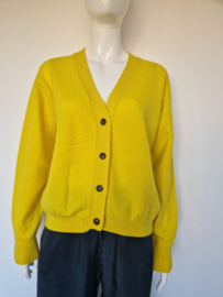 American Vintage vest. Maat M/L. Geel/merino wol.