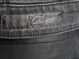 Luisa Cerano denim jasje. Maat 40, Zwart