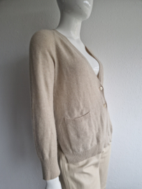 Portofinopiazzetta vest. Maat L. Beige/ kasjmier