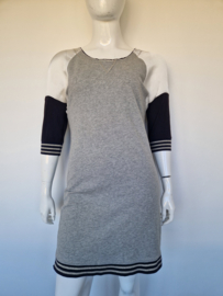 Anna Blue jurk. Maat 42, Grijs/zwart