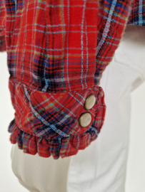 King Louie blouse. Maat 42, Rood/tartan ruit.