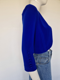 Joseph Ribkoff bolero jasje. Maat 38, Kobaltblauw.