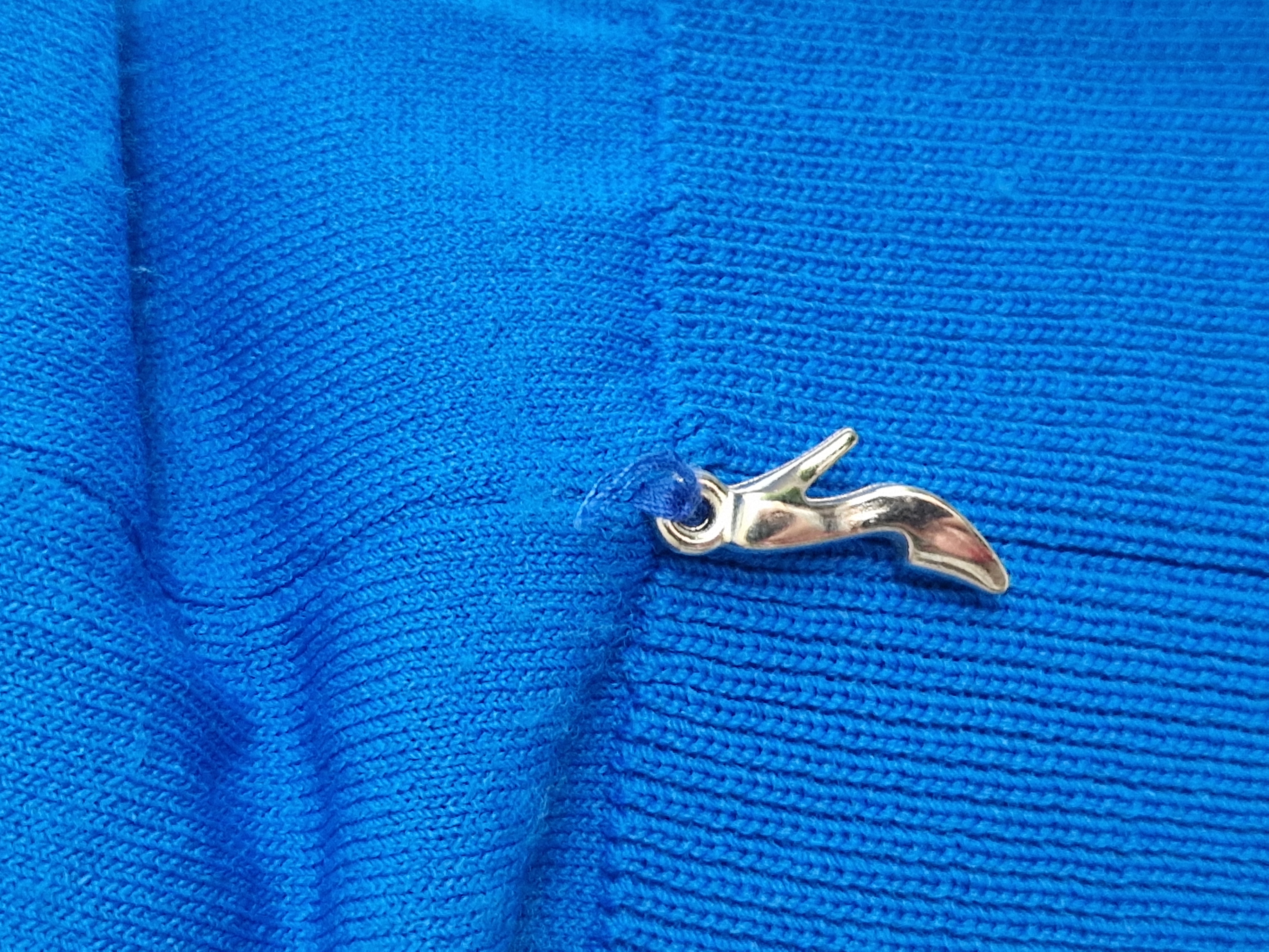 Juffrouw Jansen pullover Tanda. Maat S. Korenblauw.