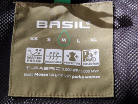 Basil Mosse bicycle rain parka. Maat M. Groen