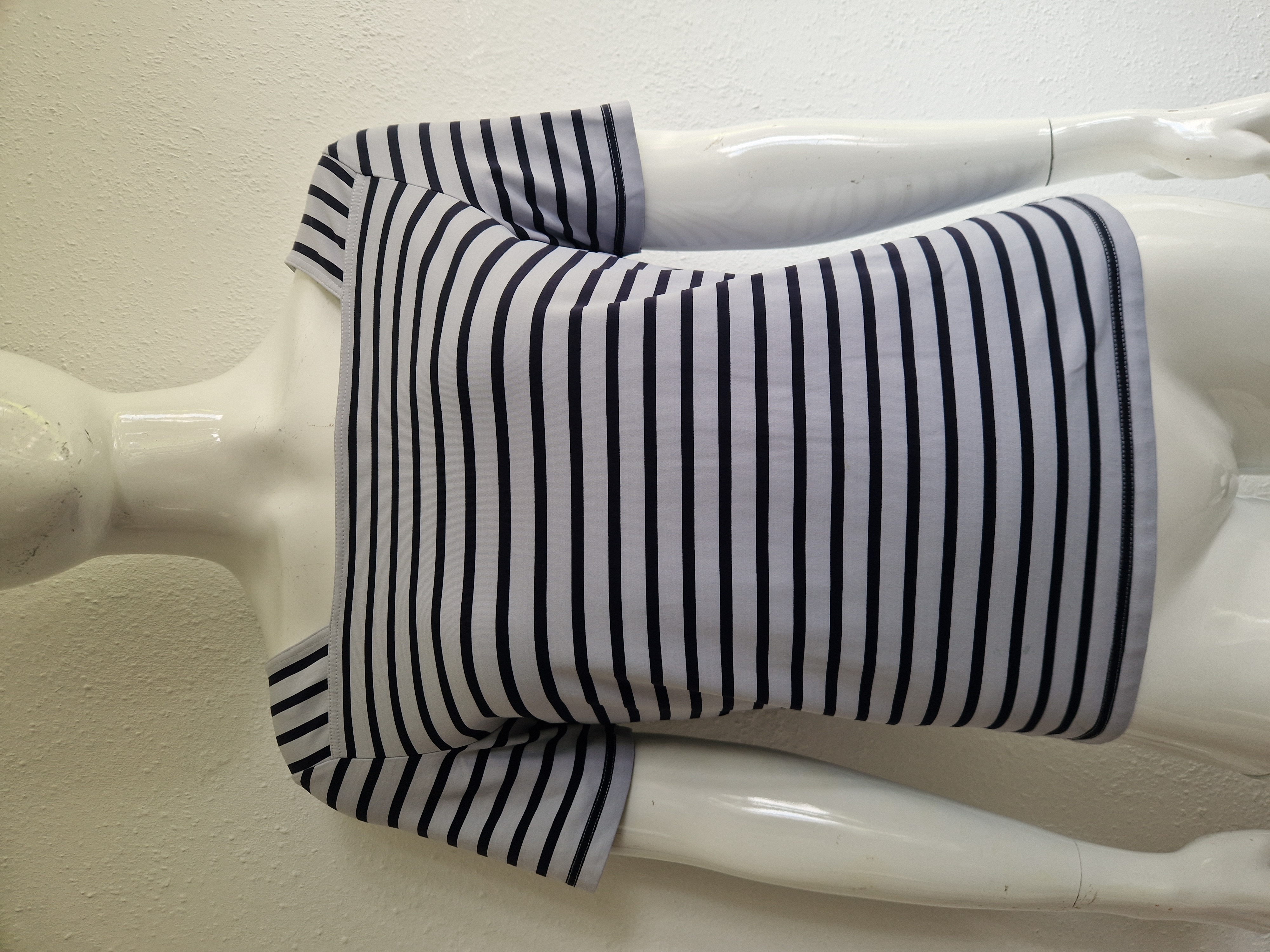 Saint James t-shirt Pleneuf Neige/navy. Maat 40/42