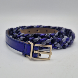 Patrizia Pepe riem. Maat M. Paars/zilver/leer