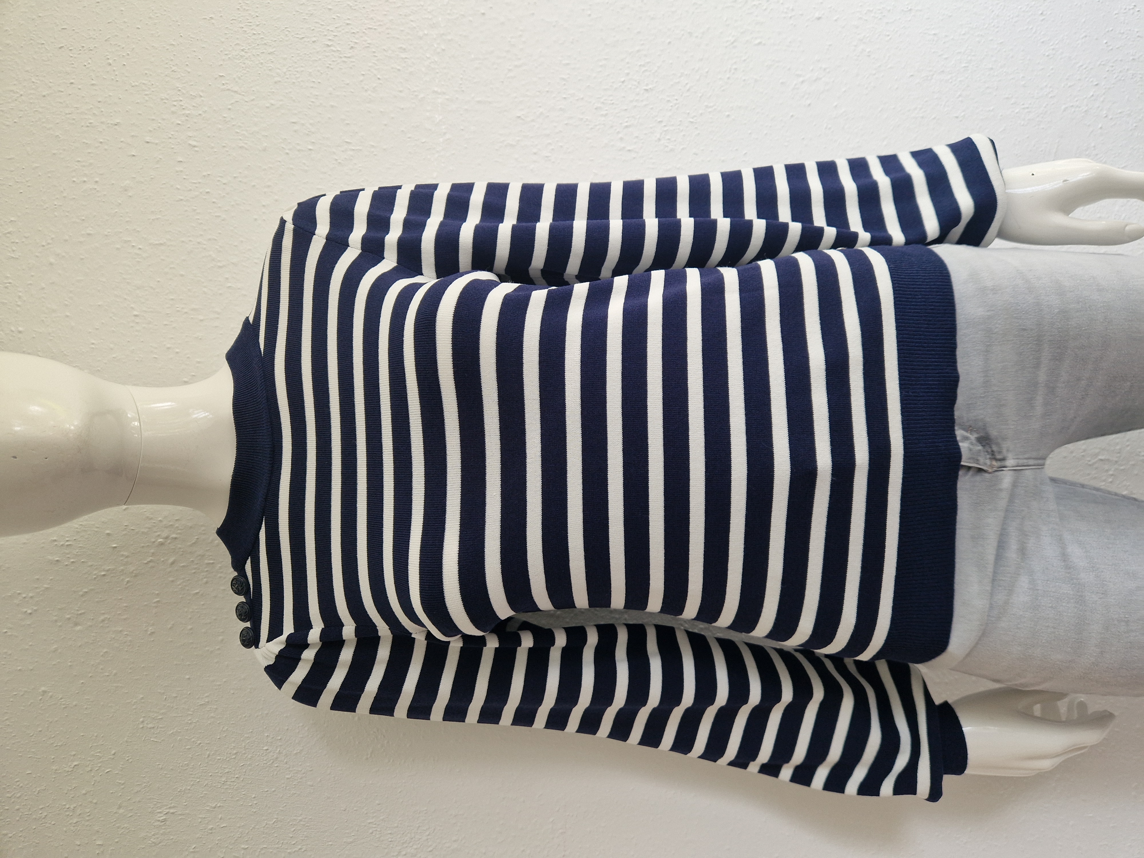 Studio Anneloes Luna Stripe pullover. Maat M.Blauw/wit.
