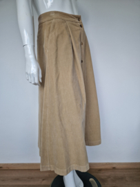 Rosso35  A-lijn rok. Maat 40, Corduroy/ Camel.