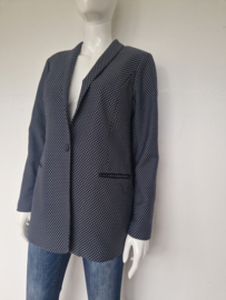 Scotch & Soda blazer. Maat L. Blauw/print.