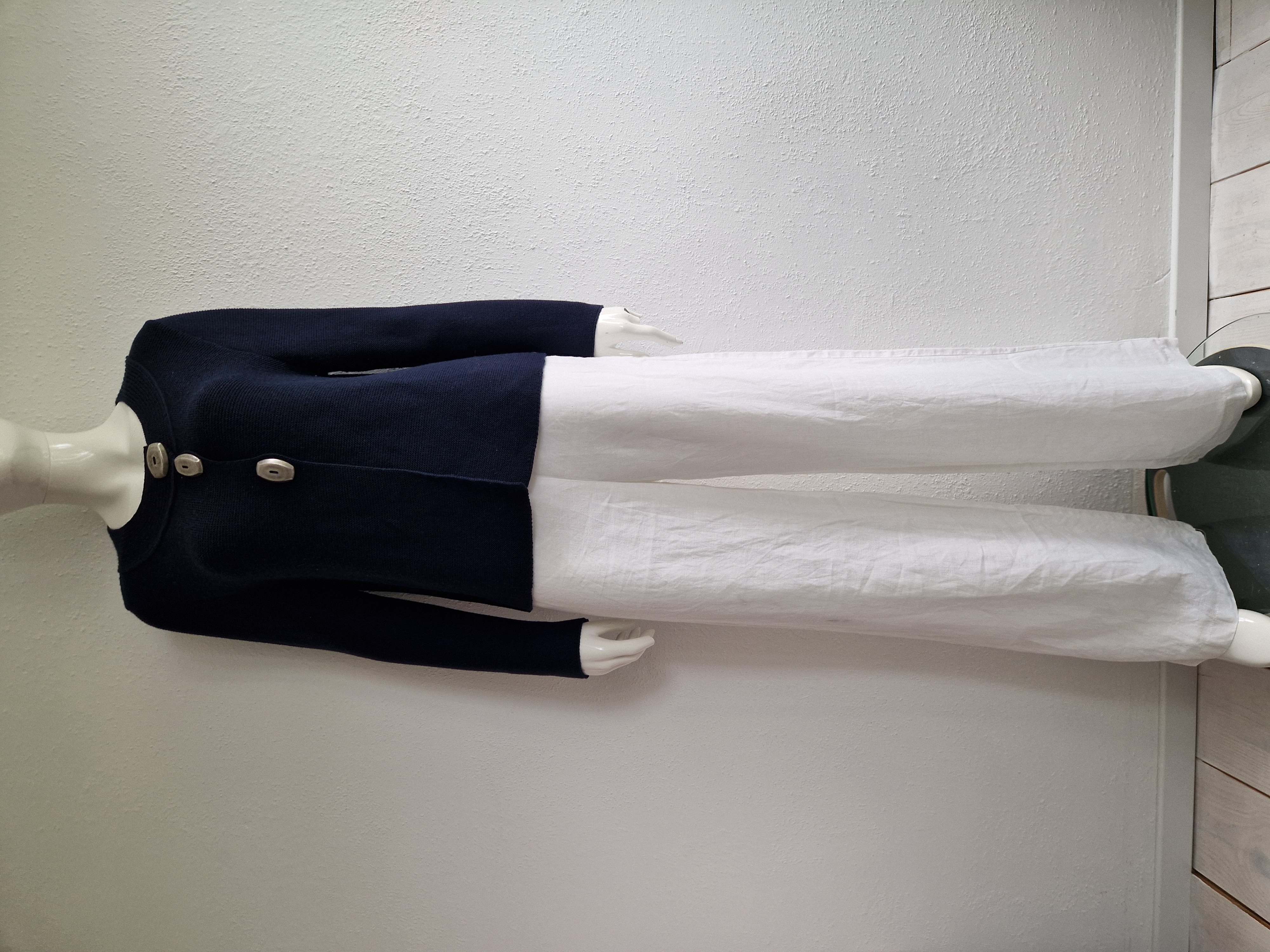 Saint James vest. Maat 40/42. Donkerblauw/wol.