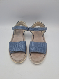Annalina sandalen. Maat 41, Blauw/leer.