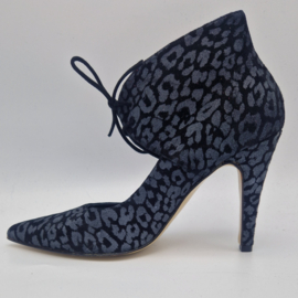 Mille Grazie luipaard print pumps. Maat 42, Zwart/grijs.