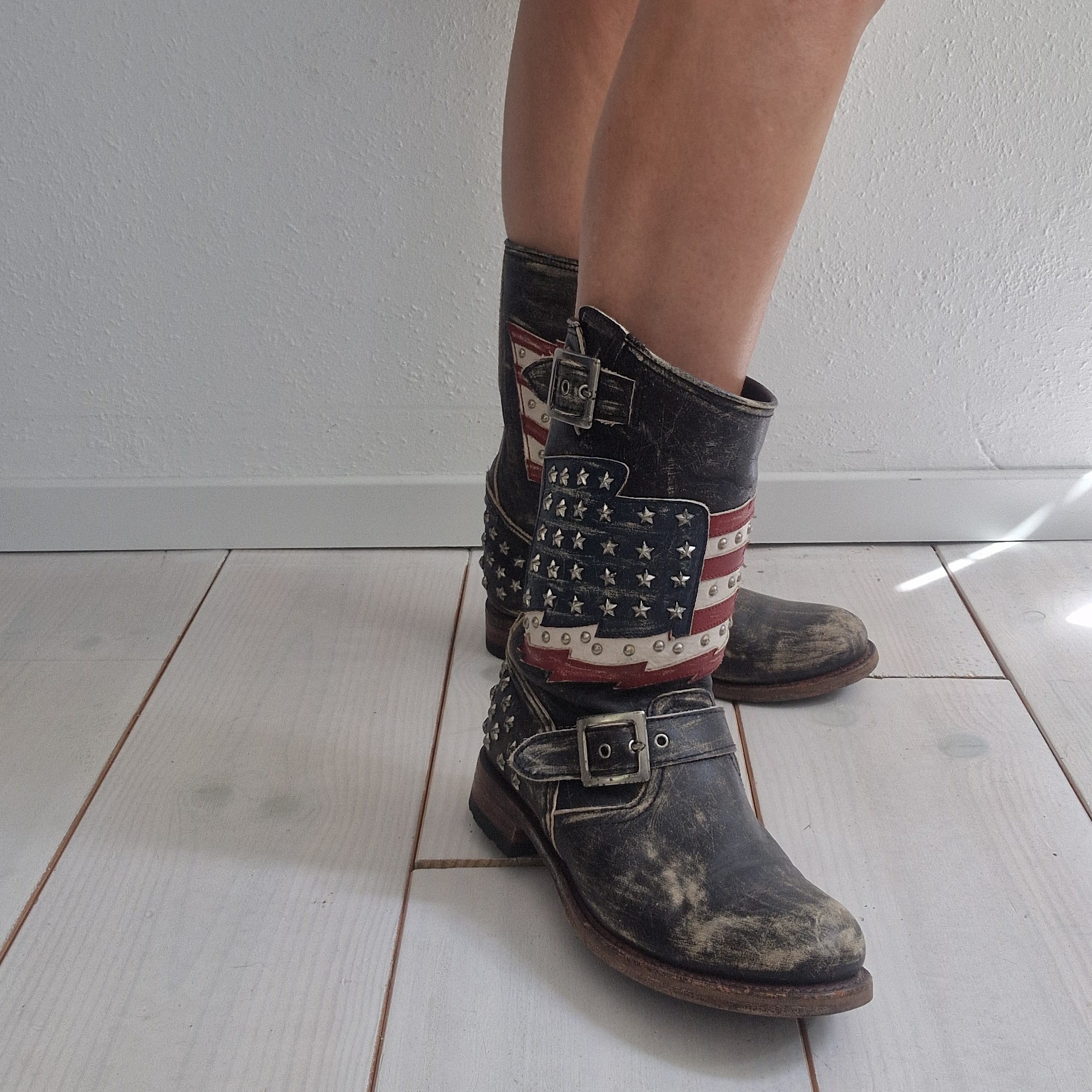 Sendra boots. Maat 40, Amerikaanse vlag.