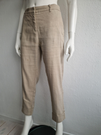 Cambio cropped pantalon. Maat 38, Beige/linnen.