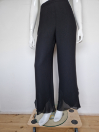Hermann Lange pantalon. Mt. 42, Zwart.