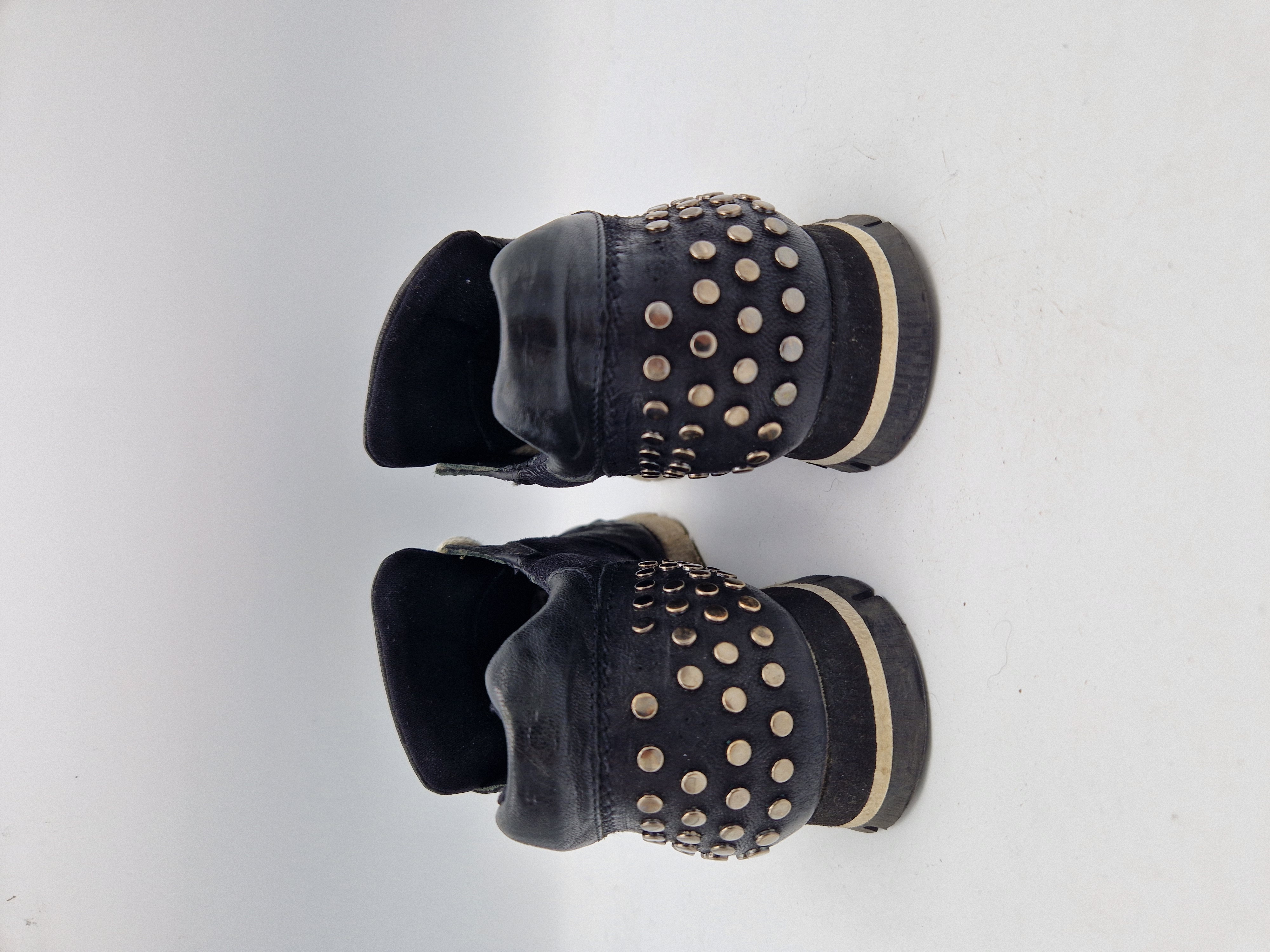 Paul Green sneakers. Maat 4,5, Zwart/leer.