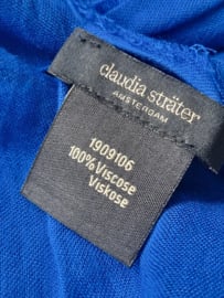 Claudia Sträter shawl. Kobaltblauw.