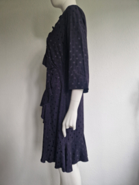 Gestuz roezeljurk Halia. Maat 40. Donkerblauw.