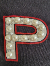 PINKO T-shirt. Maat XS. Zwart/ parels & strass logo