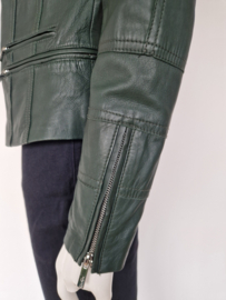 Ginger jasje. Maat 38/40. Donkergroen/leer.