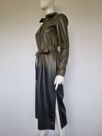 Fifth House jurk in kaki lederlook | maat 38 |