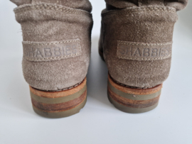Shabbies Amsterdam suède laarsjes  | Maat 40 | taupebruin |